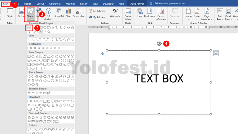 Membuat Text Box Secara Manual