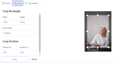 Cara Crop Foto Menjadi 4×6 Secara Online Gratis di HP