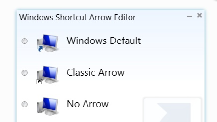 Menghilangkan Tanda Panah di Shortcut Windows dengan aplikasi shortcut arrow editor